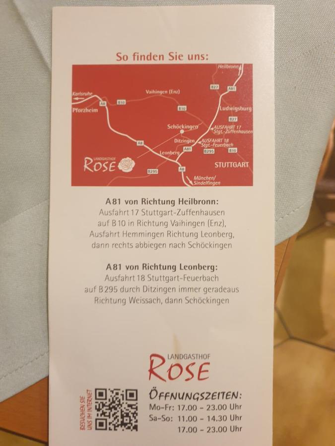Landgasthof Rose Hotel Ditzingen Esterno foto